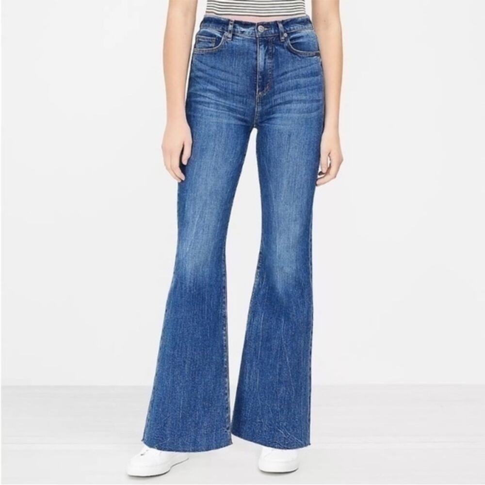 Loft High Waist Sandal Flare Jeans
